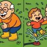 IQ test: nájdite 3 rozdiely medzi obrázkom dedka a vnuka