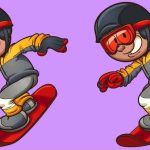 Kde sú tri rozdiely medzi chlapcami, ktorí snowboardujú: len pozorný