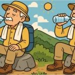 IQ test: nájdite 3 rozdiely na obrázku s dedkom-turistom za